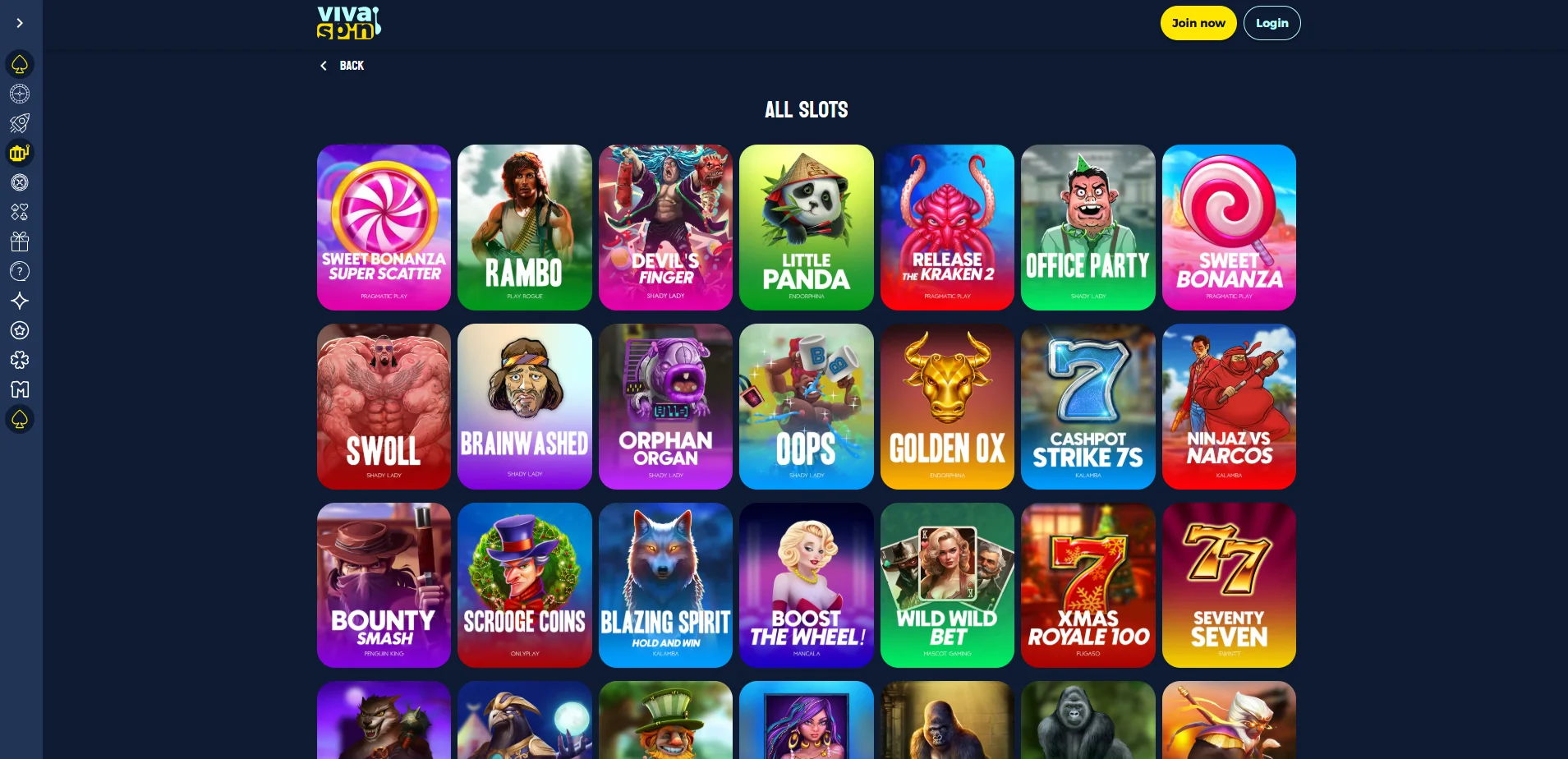 VivaSpin Casino Übersicht